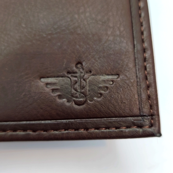 DOCKERS HANDCRAFTED MENS BROWN WALLET - Picture 7 of 11